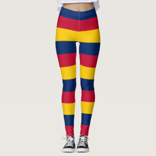 Legging Cores de Bandeiras Nacionais Chade Horizontais