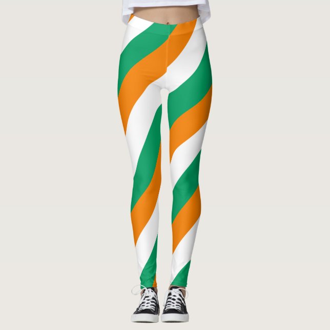 Legging Cores de Bandeiras Nacionais da Costa do Marfim, c (Frente)