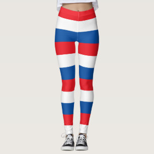 Legging Cores de Bandeiras Nacionais da Eslováquia Horizon