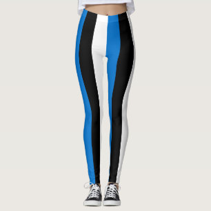 Legging Cores de Bandeiras Nacionais da Estônia, Verticais