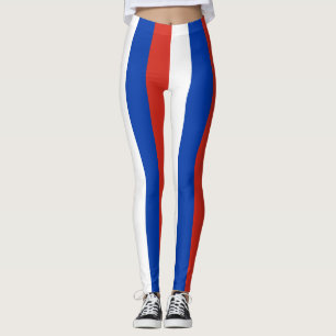 Legging Cores de Bandeiras Nacionais da Rússia Verticais