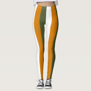 Legging Cores de Bandeiras Nacionais de Chipre Verticais
