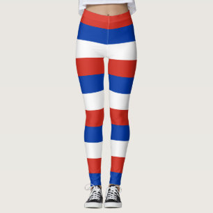 Legging Cores de Bandeiras Nacionais do Chile Horizontais