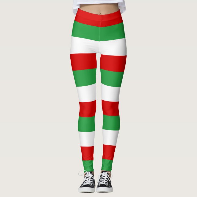 Legging Cores de Bandeiras Nacionais do Irã Horizontais (Frente)