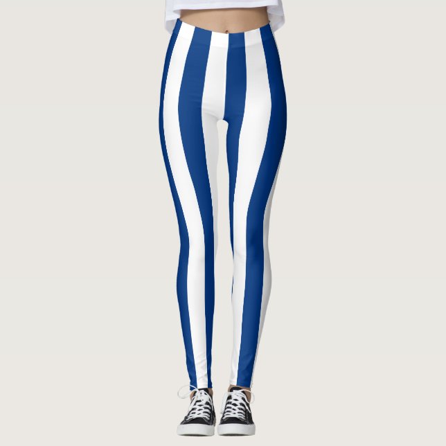 Legging Cores De Bandeiras Nacionais Finlandesas Verticais (Frente)