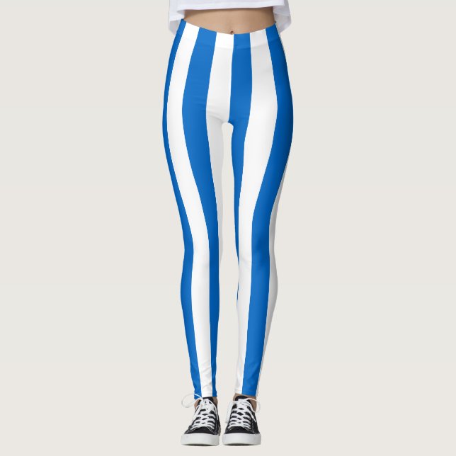 Legging Cores de Bandeiras Nacionais Nicarágua Verticais (Frente)