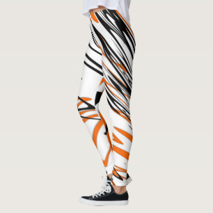 Legging Cores de Bengala Linhas Esquerdas