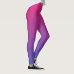 Legging Cores de gradiente rosa e roxa<br><div class="desc">cor rosa escuro e gradiente roxo escuro</div>