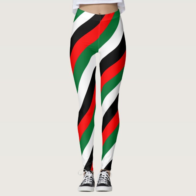 Legging Cores de Sinalizador Nacionais dos Emirados Árabes (Frente)