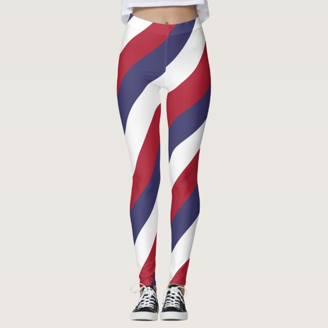 Legging Cores de Sinalizador Nacionais dos EUA com distrib (Frente)