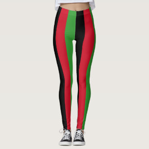 Legging Cores de Sinalizador Nacional do Malawi, Vertical 