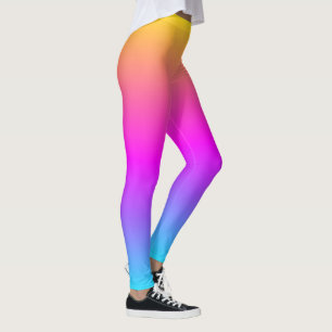 Legging Cores Fluídas Alegres Moda Feminina Colorida
