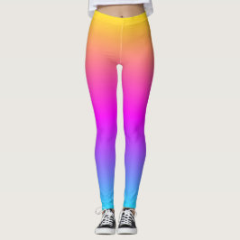 Legging Cores Flutuantes Coloridos Felizes Moda das Senhor