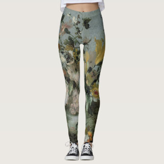 Legging cores macias do design floral bonito