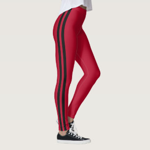 Legging Cores Personalizadas Leguminosas Vermelhas Duas Fa