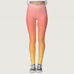 Legging Cores simples - Amarelo a Rosa Mistura<br><div class="desc">Gradiente amarelo, laranja, vermelho e rosa colorido, </div>