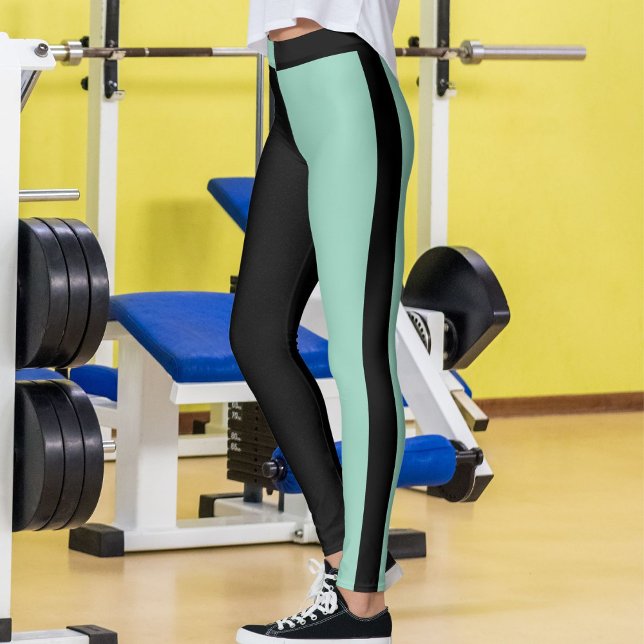 Legging Cores Sólidas Azul Claro Personalizadas Listras Pr (Criador carregado)