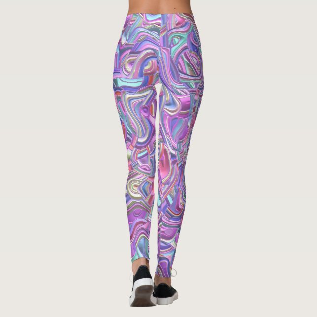 Legging Cores Trippy Redemoinhos 3D (Verso)