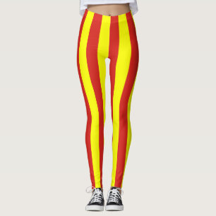 Legging Cores Verticais de Bandeiras Nacionais do Vietname
