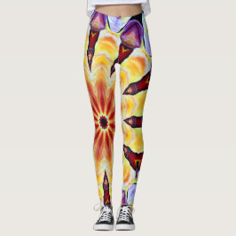 Legging Cores Vibrantes Artdeco Geométricas Retro