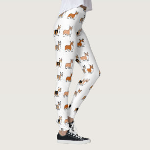 Legging corgi de galês do pembroke todos os desenhos