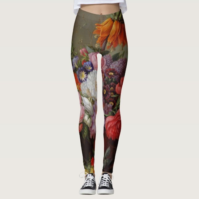 Legging Cornelis Johannes van Hulsteijn Vase com Flores (Frente)