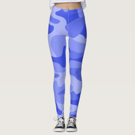 Legging Cornflower Blue Monocolor Camo