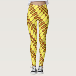 Legging Corno Justo do Estado Corno Corndog Mostard Hot Do