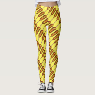 Legging Corno Justo do Estado Corno Corndog Mostard Hot Do