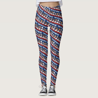 Legging Coro de Cães Engraçados Late! Cartum de Punheta de