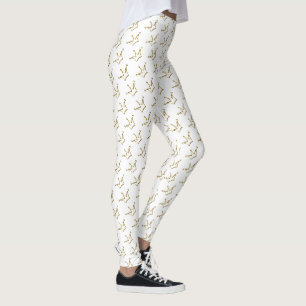 Legging Coroa Dourada Engraçada - luxuosa real 1