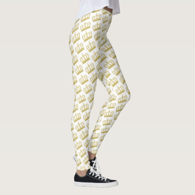 Legging Coroa Dourada - luxuoso real (Direita)