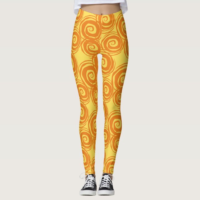 Legging Corpo amarelo-caracol (Frente)