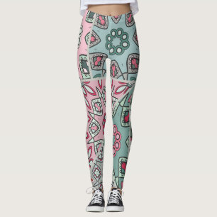 Legging Corpo Árabe Indiano Quilt Vintage