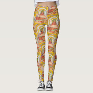 Legging Corredor de Van Gogh Asilo Amarelo Arte Impression
