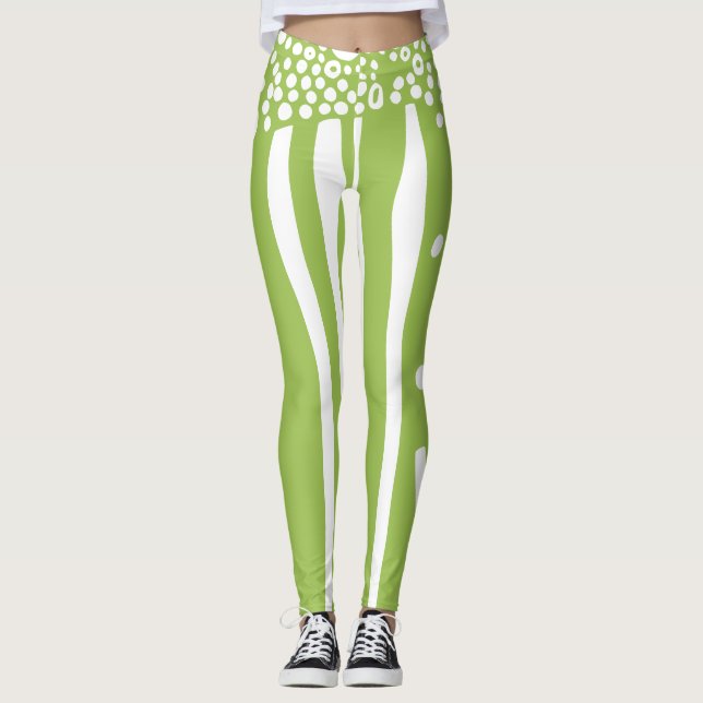 Legging corrida orgânica moderna russa (Frente)