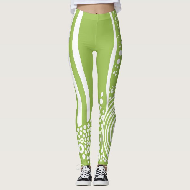 Legging corrida orgânica moderna russa (Frente)