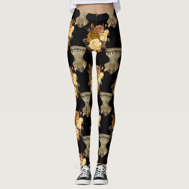Legging Corsets e Flores (Frente)