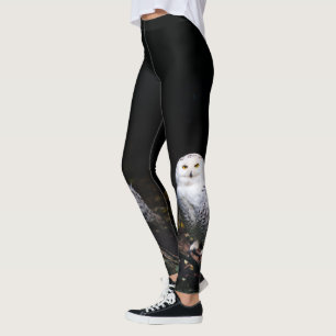 Legging Coruja de neve majestosa no inverno
