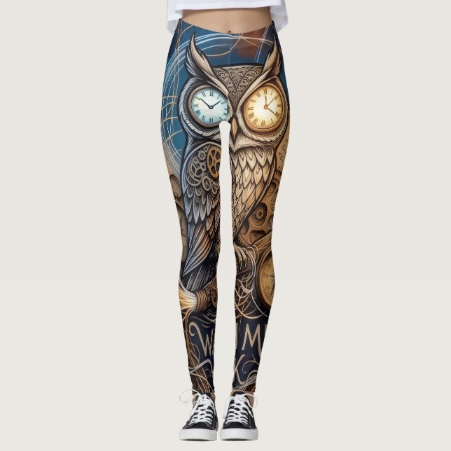 Legging Coruja Personalizada Desenhada (Frente)