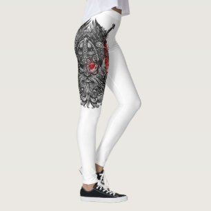 Legging corvos de Odin espadas Mitologia Viking França ban