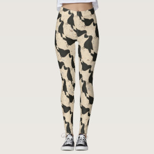 Legging Corvos e Pernas do Coração