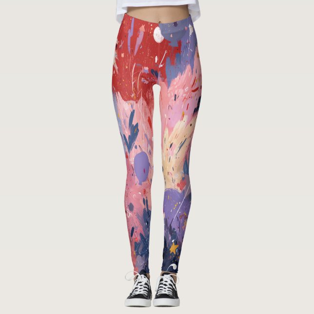 Legging Cosmic Party Abstract Explosion (Frente)