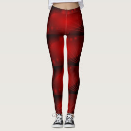 Legging Cósmico Preto e Vermelho