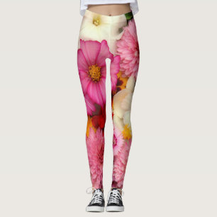 Legging cosmos cor-de-rosa - caneleiras