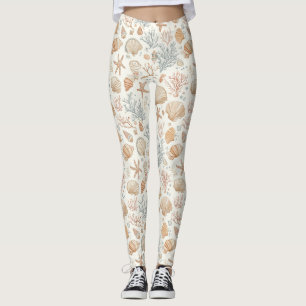 Legging Costeira russa - Conchas, Starfish, Recife (32)