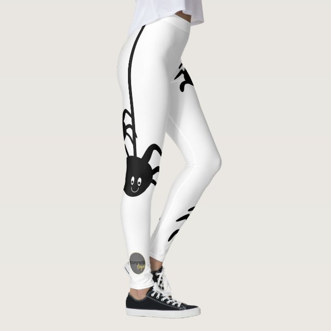 LEGGING COSTUME O LOGOTIPO DE NEGÓCIOS BRANCO DE PILHA INF (Direita)