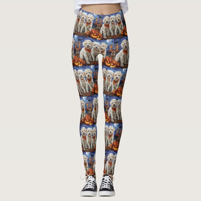 Legging Coton De Tulear Halloween Spooky (Frente)
