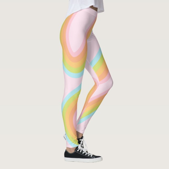 Legging Cotovelo-arco-íris pastel (Direita)