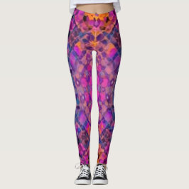 Legging cotovelo-caleidoscópio
